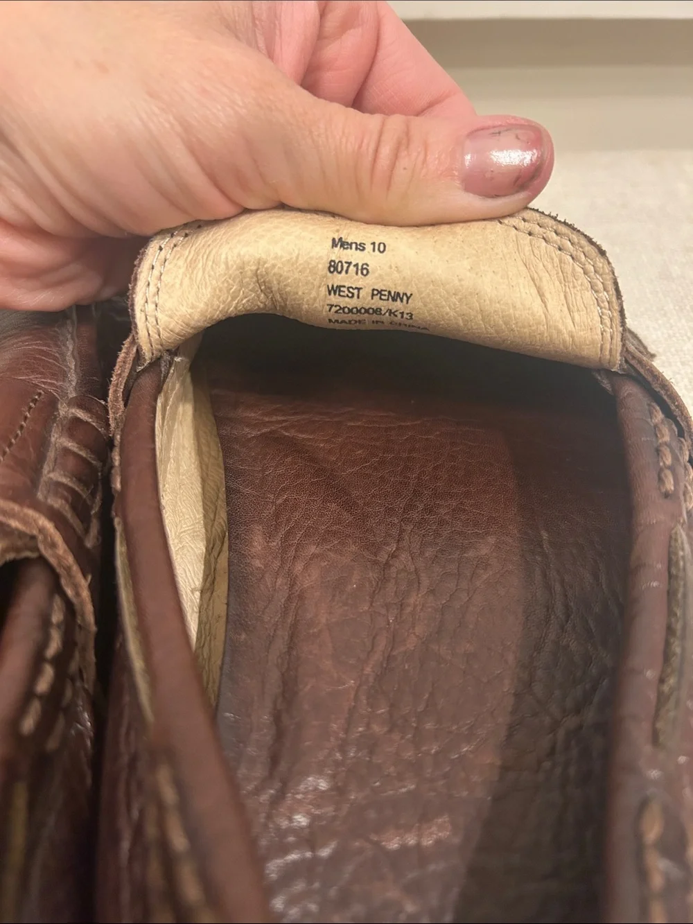 FRYE AND CO. slip “west